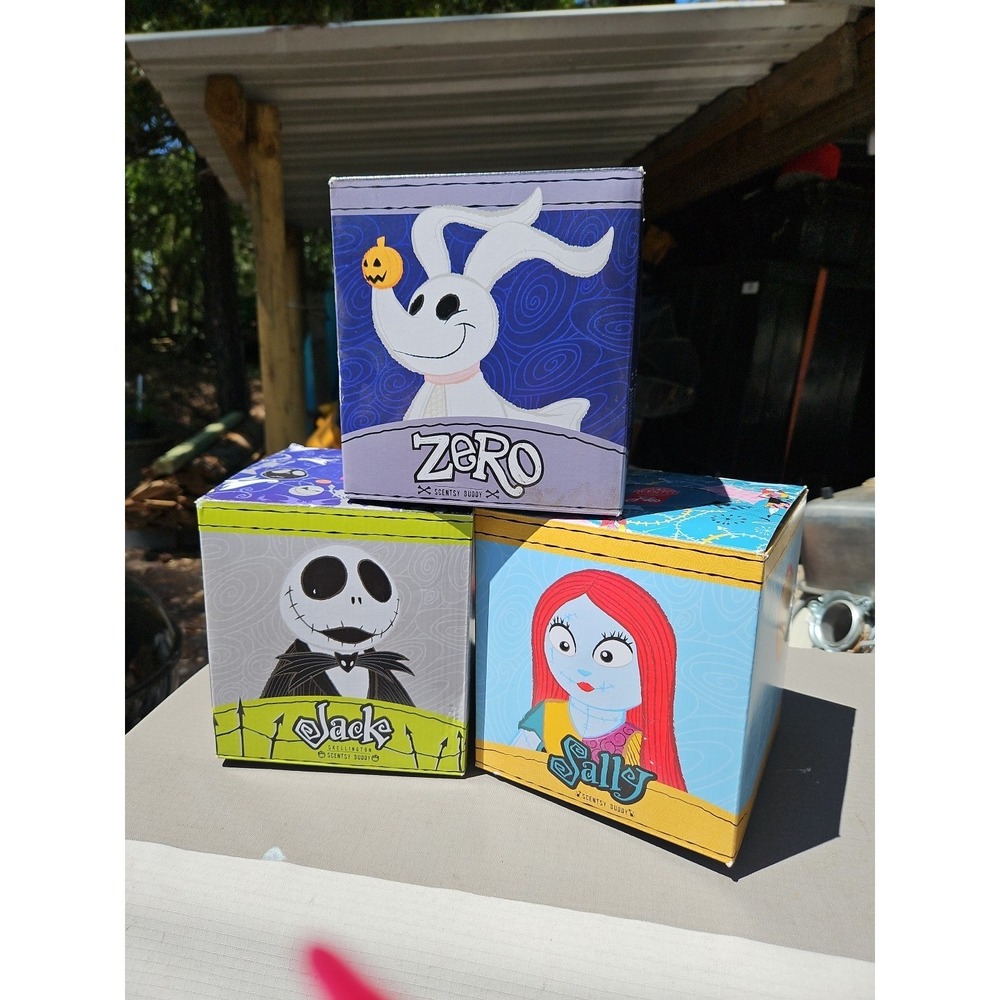 Scentsy Buddy The Nightmare Before Christmas Set SALLY JACK ZERO New